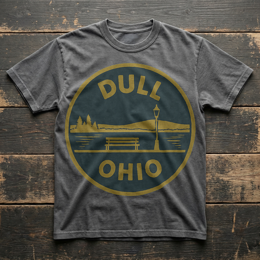 Dull, Ohio — Streetlamp Scene T-shirt