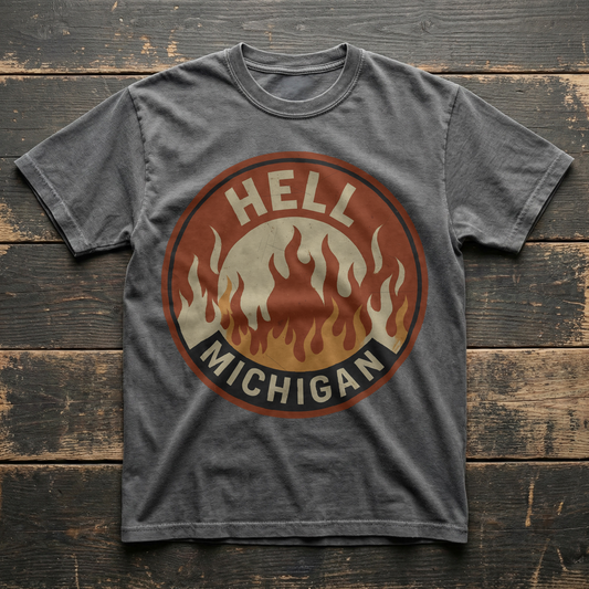 Hell, Michigan - Flames T-shirt