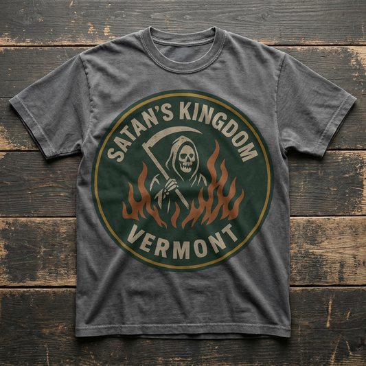 Satan's Kingdom, Vermont — Grim Reaper T-shirt