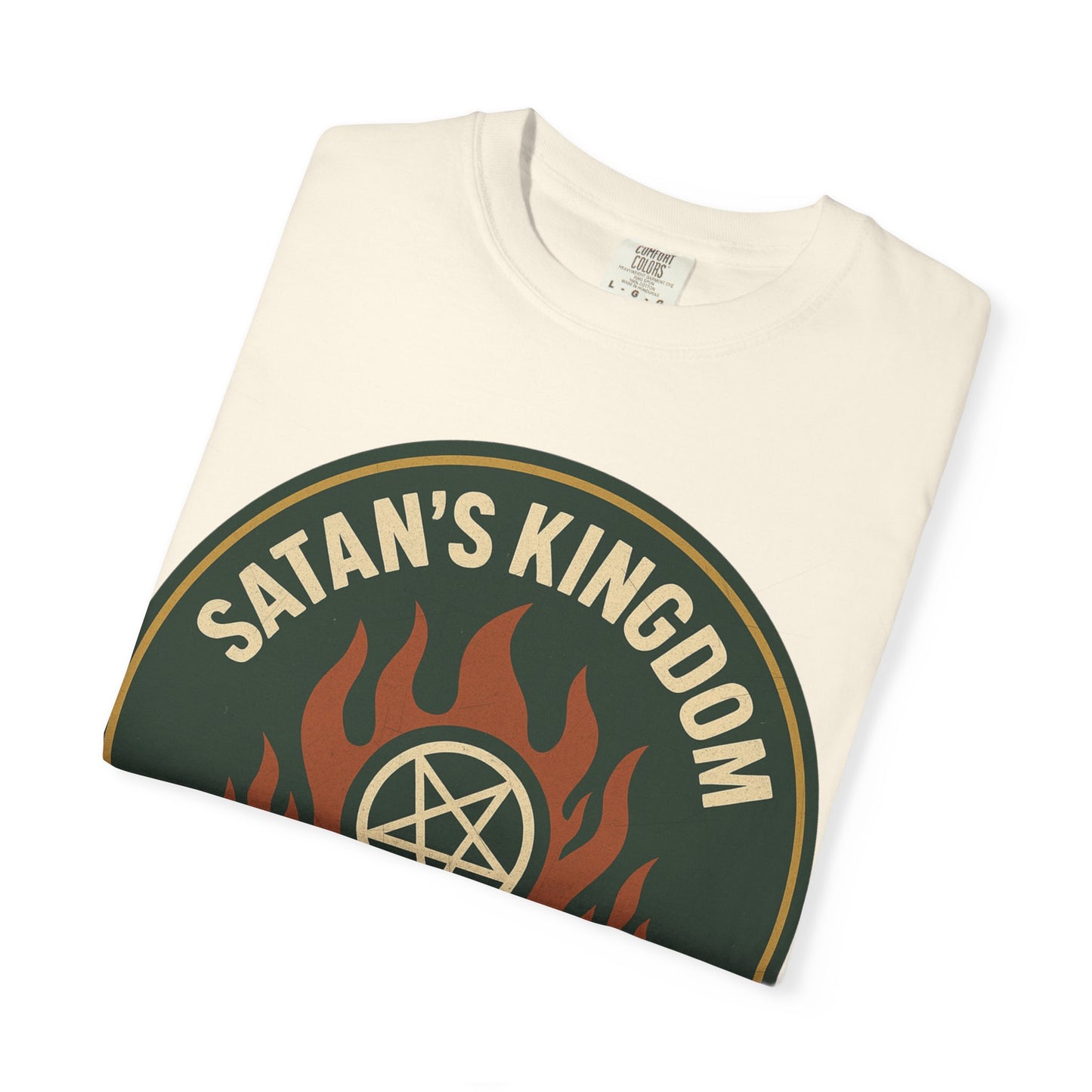 Satan's Kingdom, Vermont — Pentagram Flames T-shirt