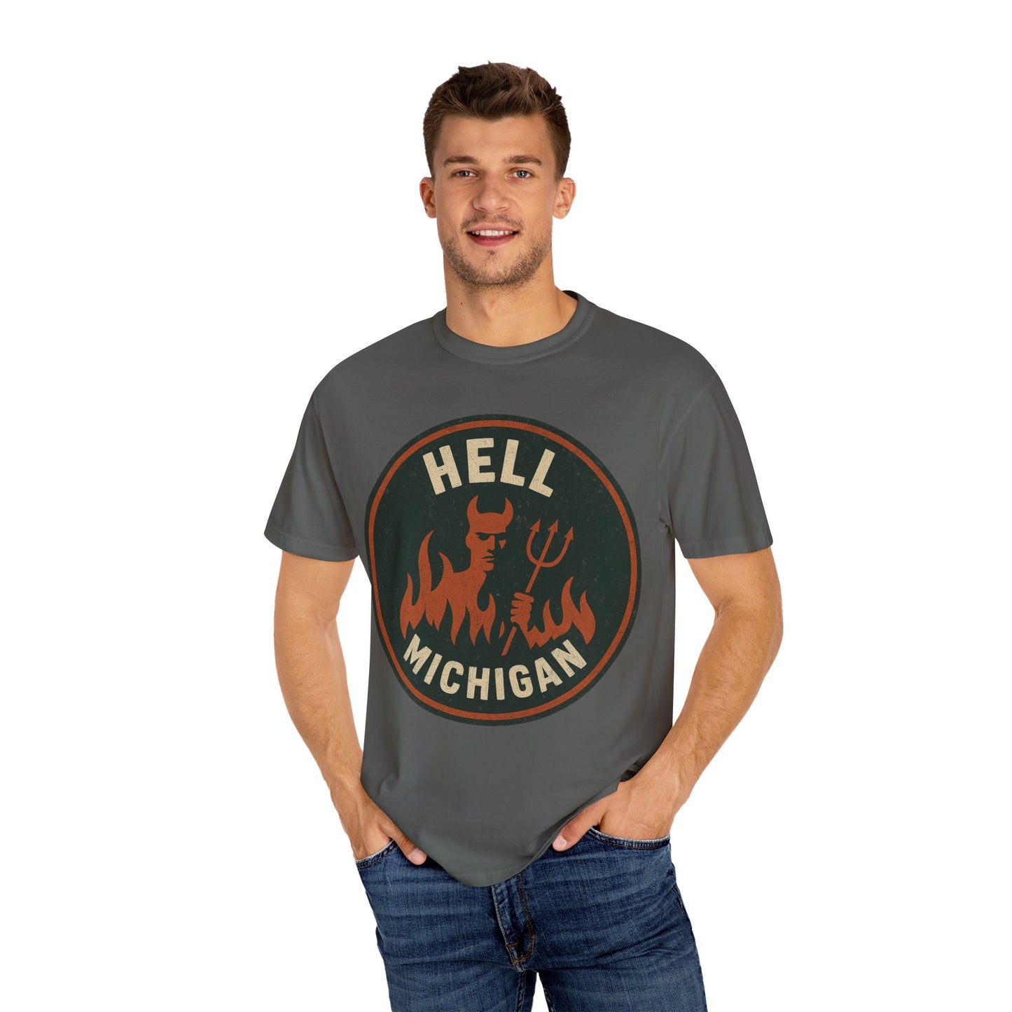Hell, Michigan — Devil & Pitchfork T-shirt