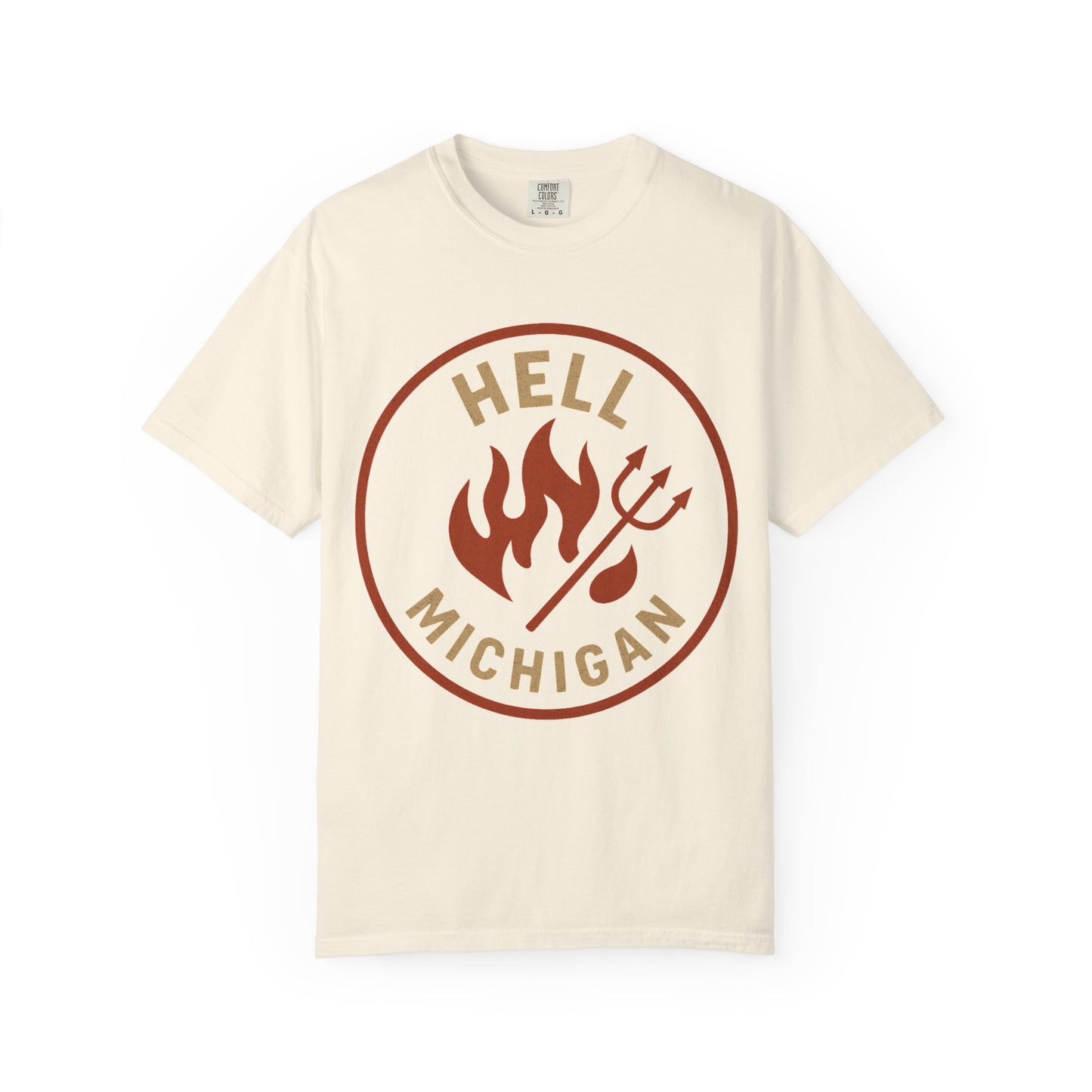 Hell, Michigan — Flames & Pitchfork T-shirt