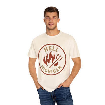 Hell, Michigan — Flames & Pitchfork T-shirt