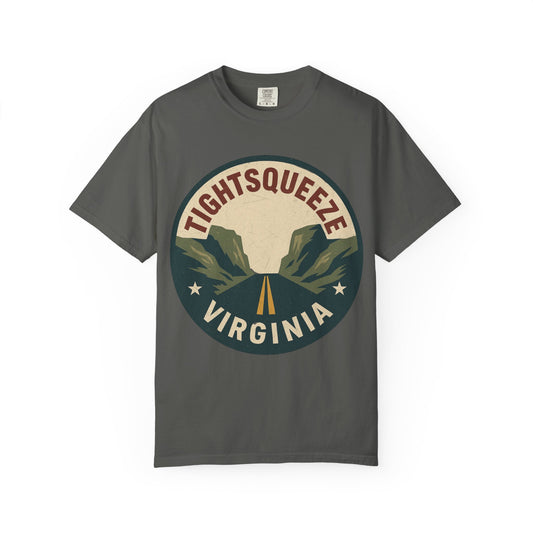 Tightsqueeze, Virginia — Road Sign T-shirt
