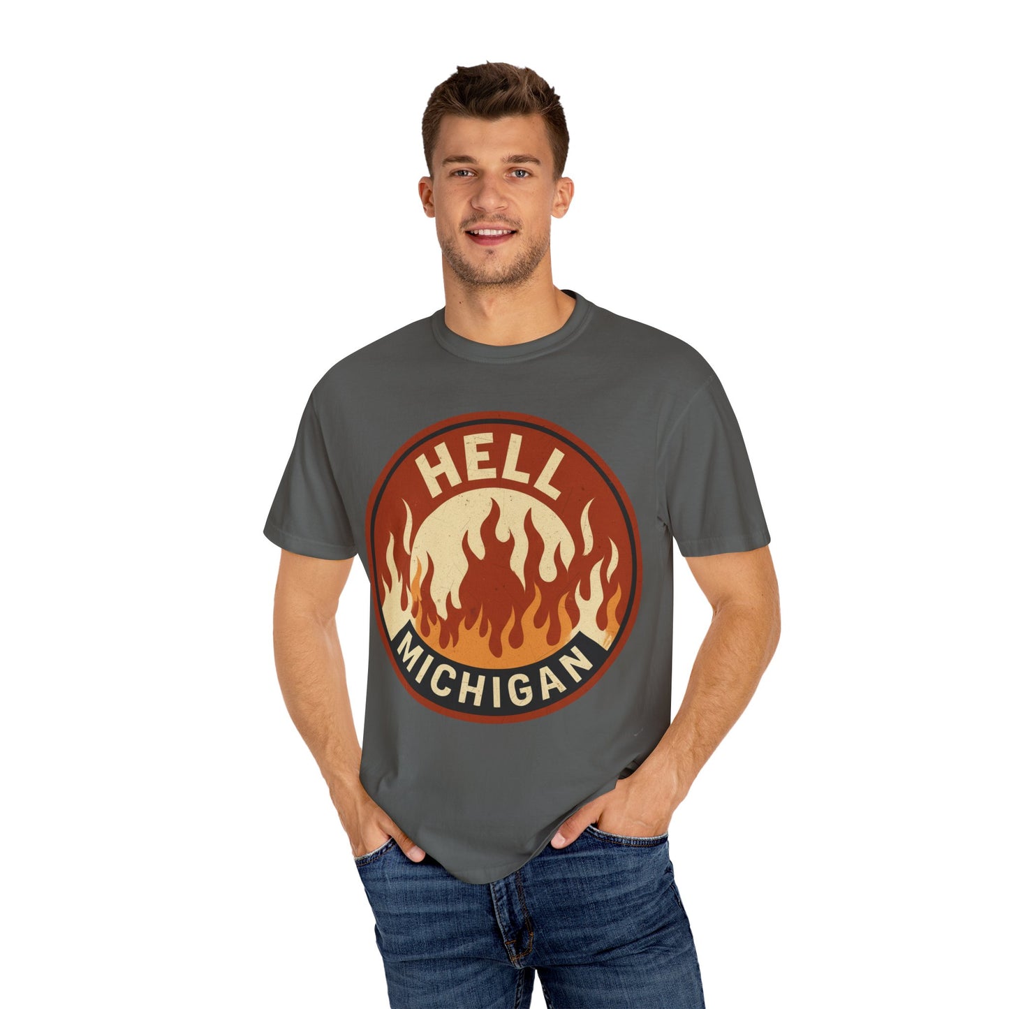 Hell, Michigan — Flames T-shirt
