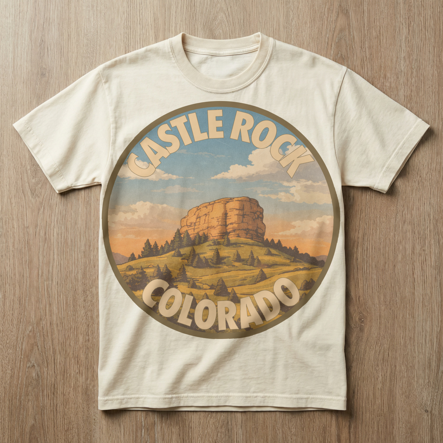 Castle Rock, CO — Front Range Badge T-shirt