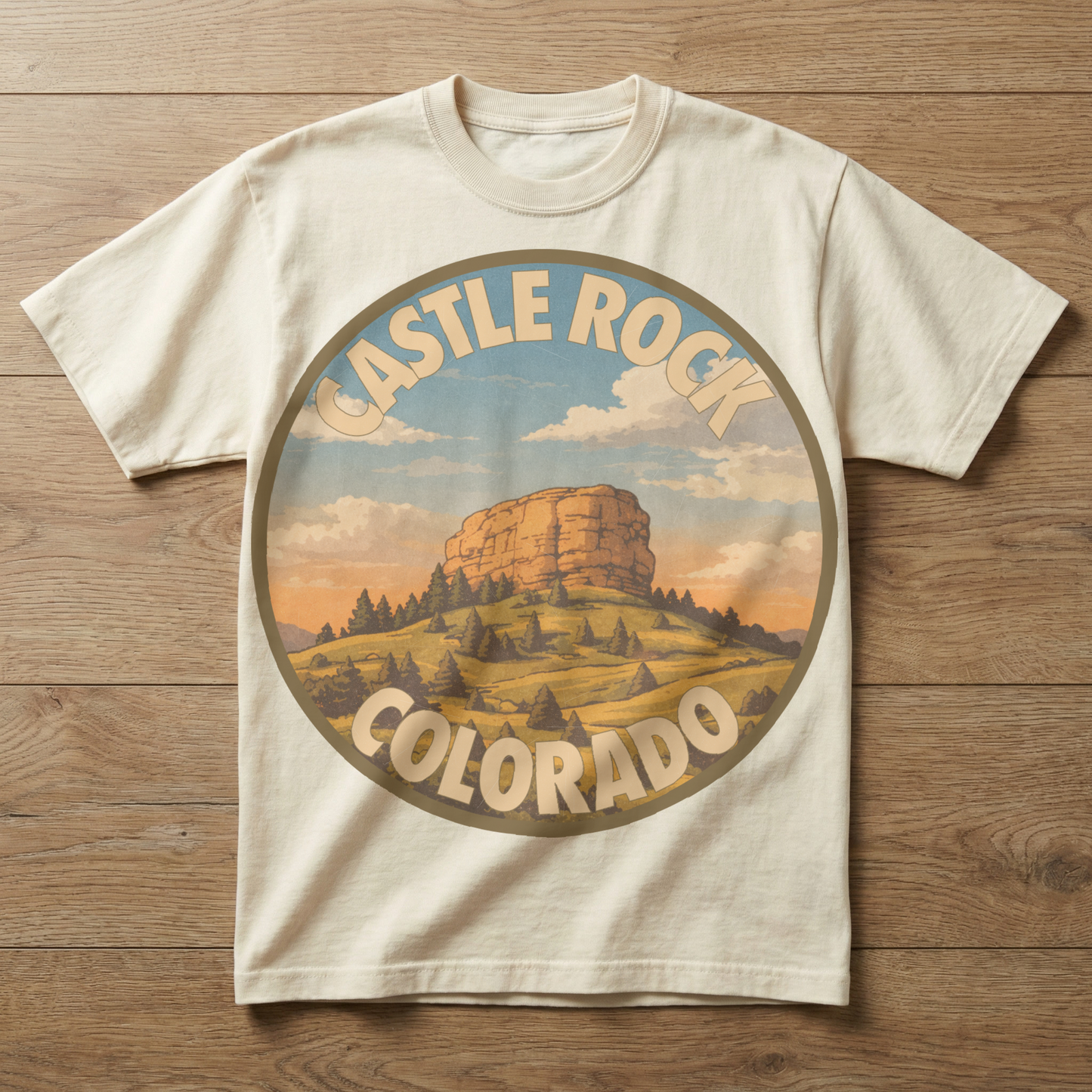 Castle Rock, CO — Front Range Badge T-shirt