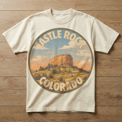 Castle Rock, CO — Front Range Badge T-shirt