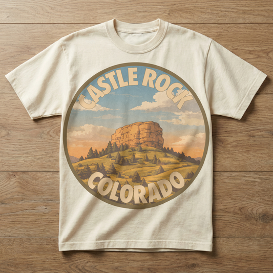 Castle Rock, CO — Front Range Badge T-shirt
