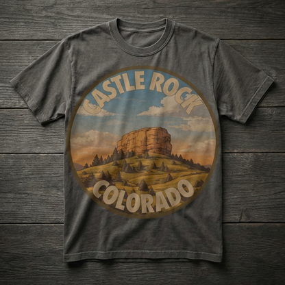 Castle Rock, CO — Front Range Badge T-shirt