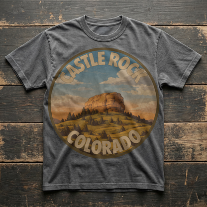Castle Rock, CO — Front Range Badge T-shirt
