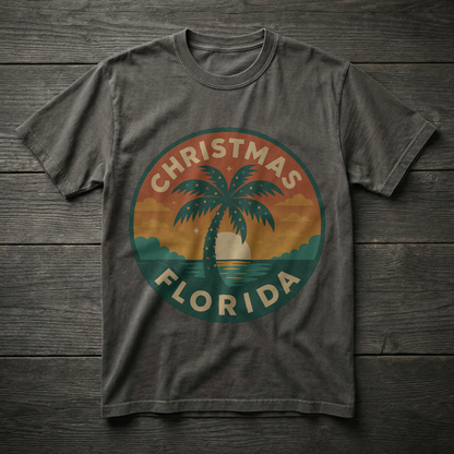 Christmas, FL - Tropical Badge Variant T-shirt