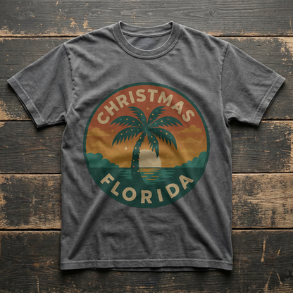 Christmas, FL - Tropical Badge Variant T-shirt
