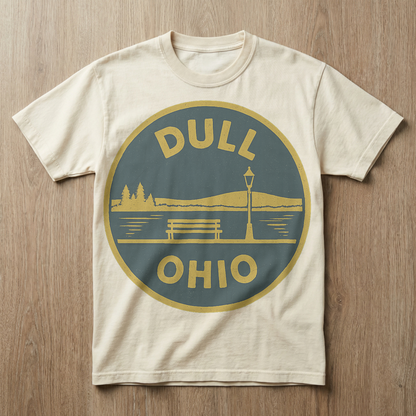 Dull, Ohio — Streetlamp Scene T-shirt
