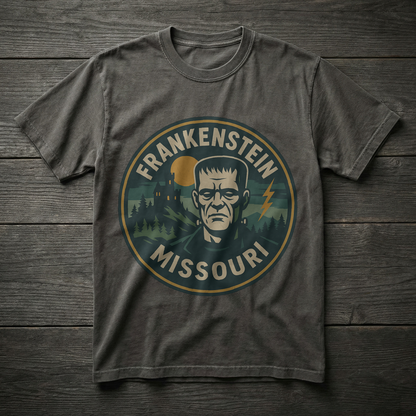 Frankenstein, Missouri - Monster Head T-shirt