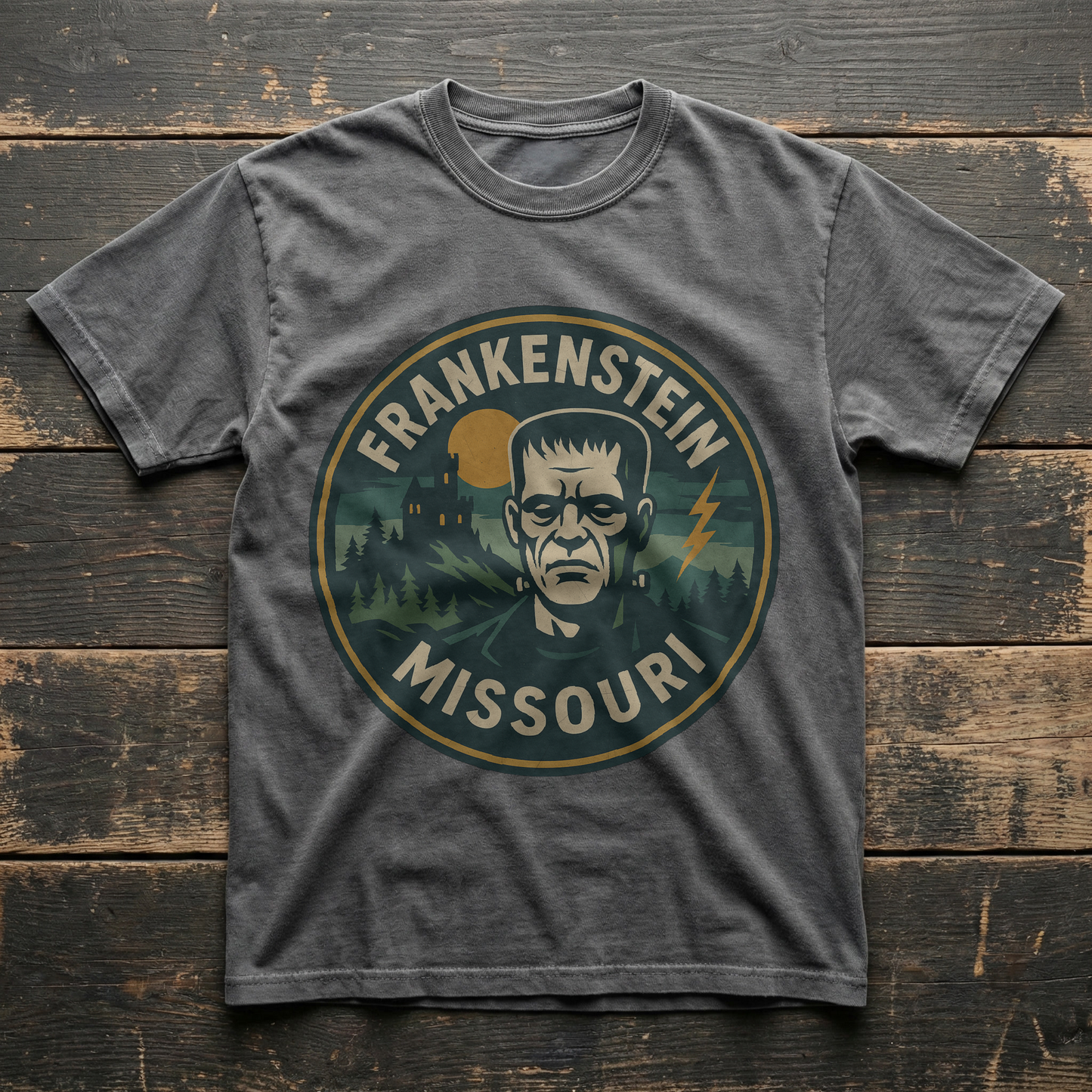 Frankenstein, Missouri - Monster Head T-shirt