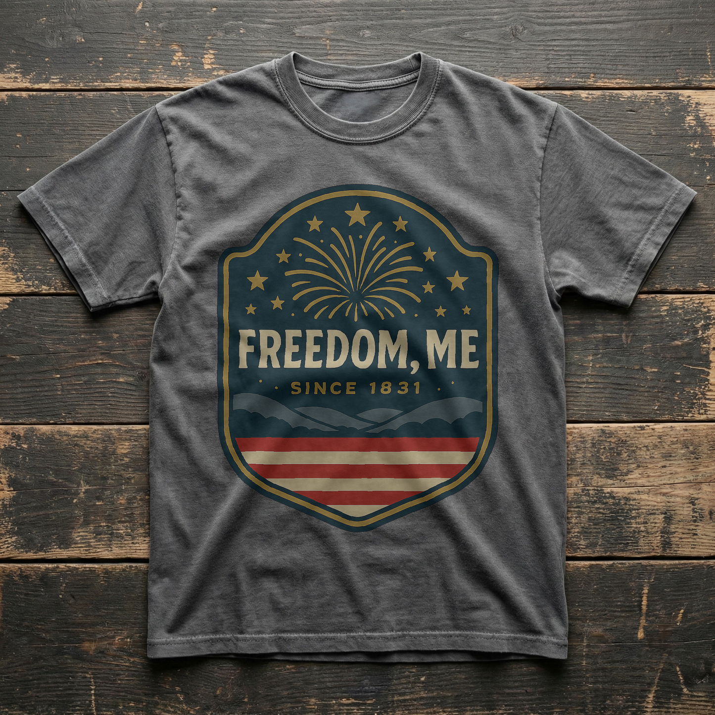 Freedom, NH – Roadmap Tees vintage tee, Pepper colorway