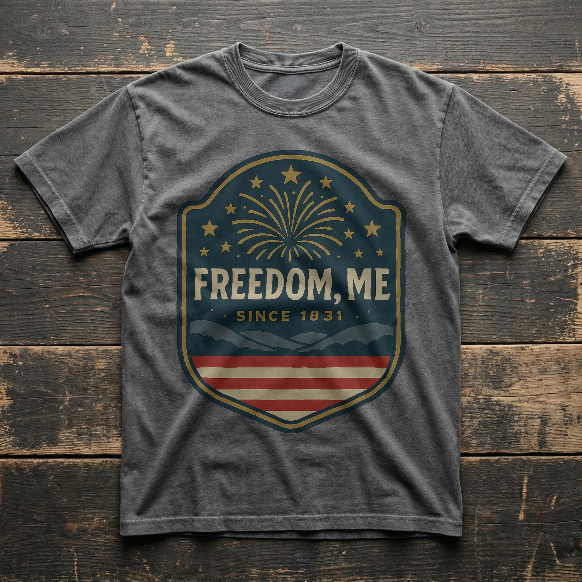 Freedom, NH – Roadmap Tees vintage tee, Pepper colorway