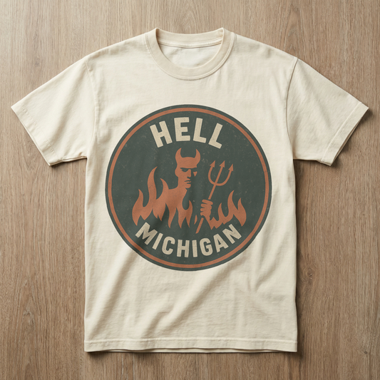 Hell, Michigan — Devil & Pitchfork T-shirt