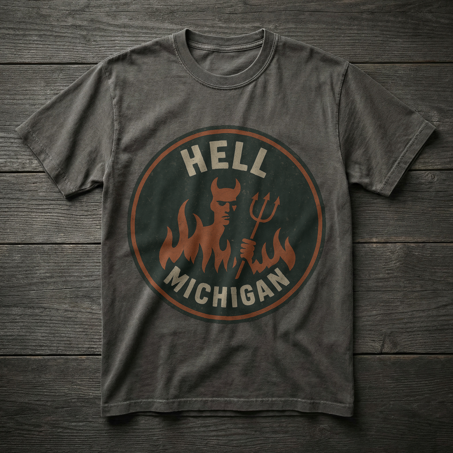 Hell, Michigan — Devil & Pitchfork T-shirt