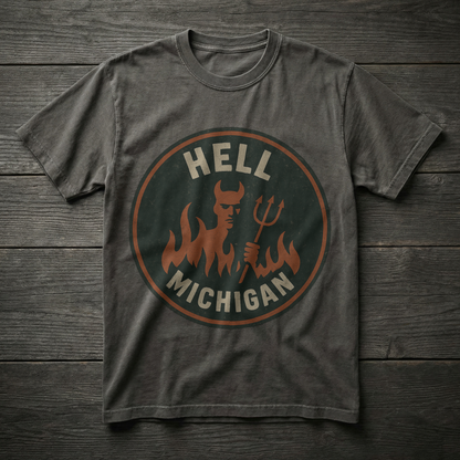 Hell, Michigan — Devil & Pitchfork T-shirt