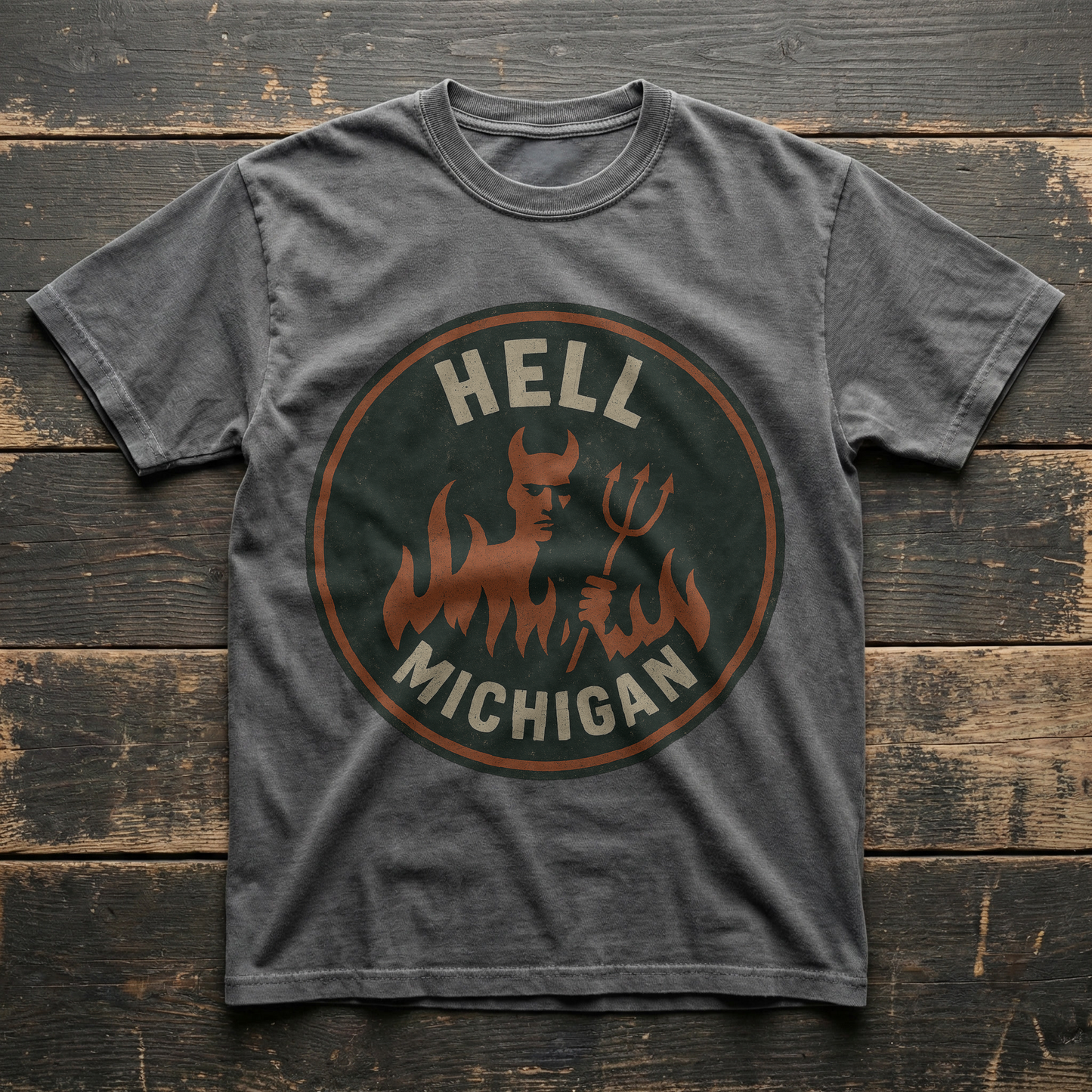 Hell, Michigan — Devil & Pitchfork T-shirt