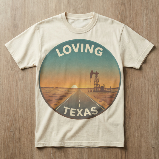 Loving, TX — Desert Sunset T-shirt