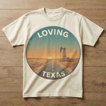 Loving, TX — Desert Sunset T-shirt