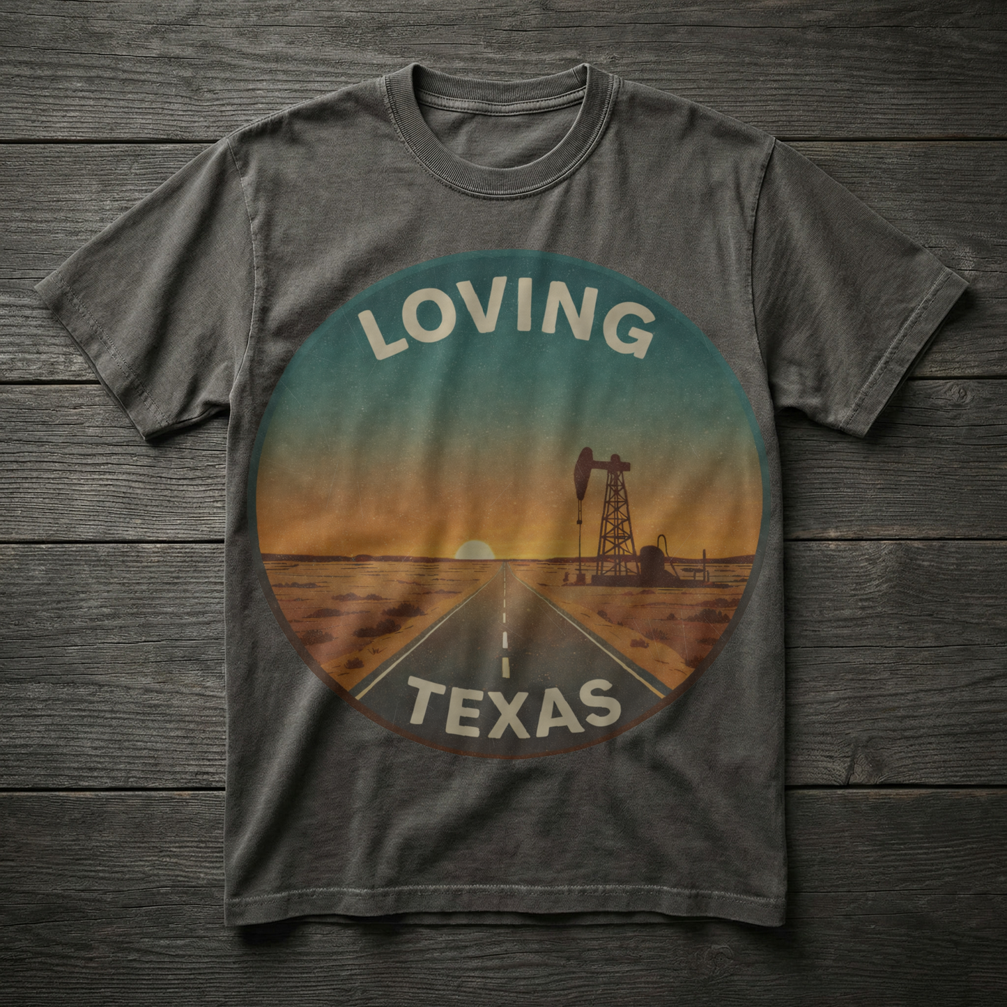 Loving, TX — Desert Sunset T-shirt
