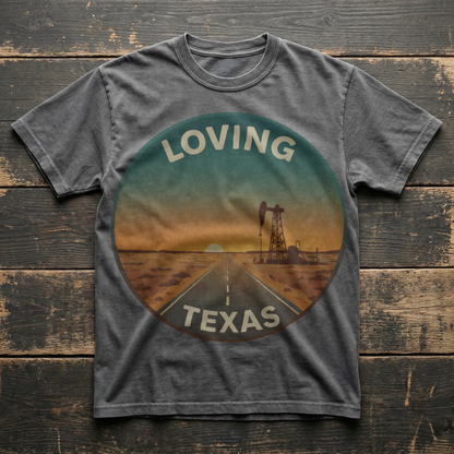 Loving, TX — Desert Sunset T-shirt