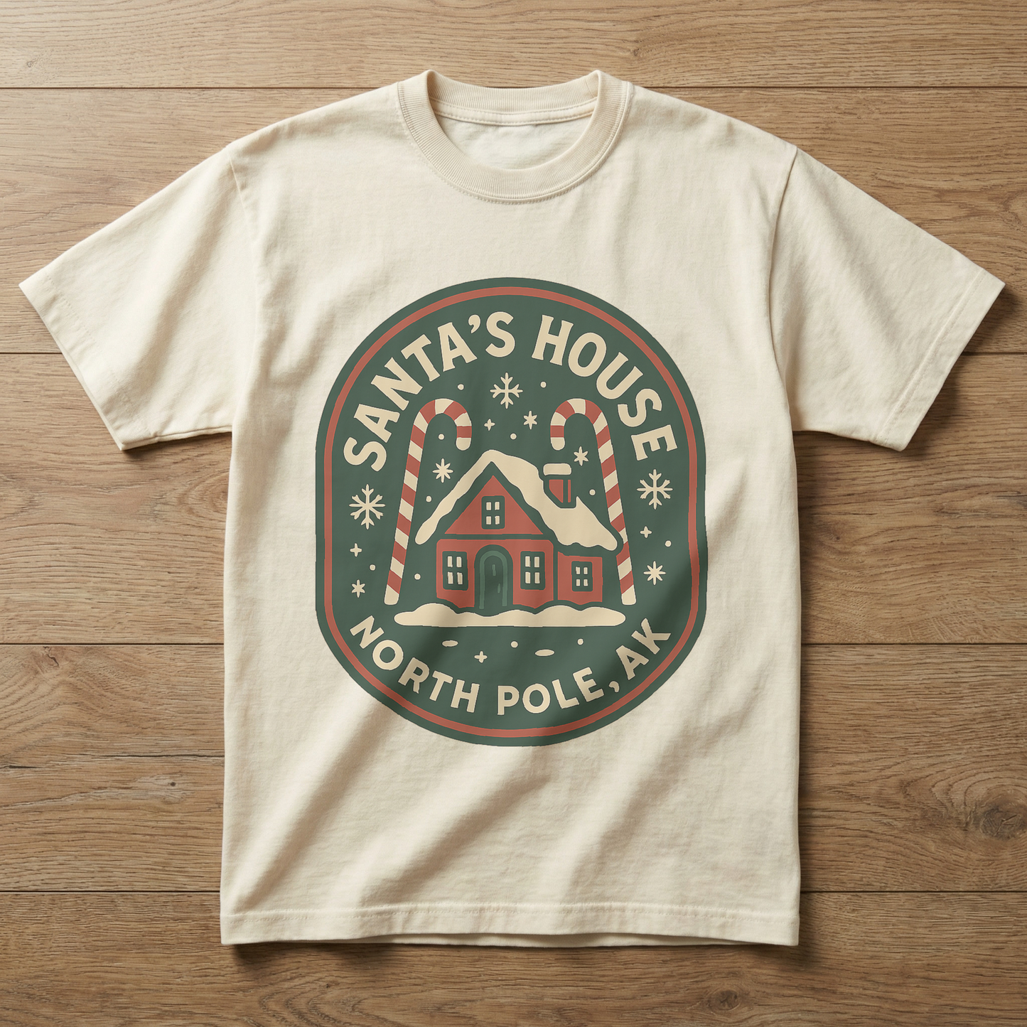 North Pole, AK – Roadmap Tees vintage tee, Ivory colorway