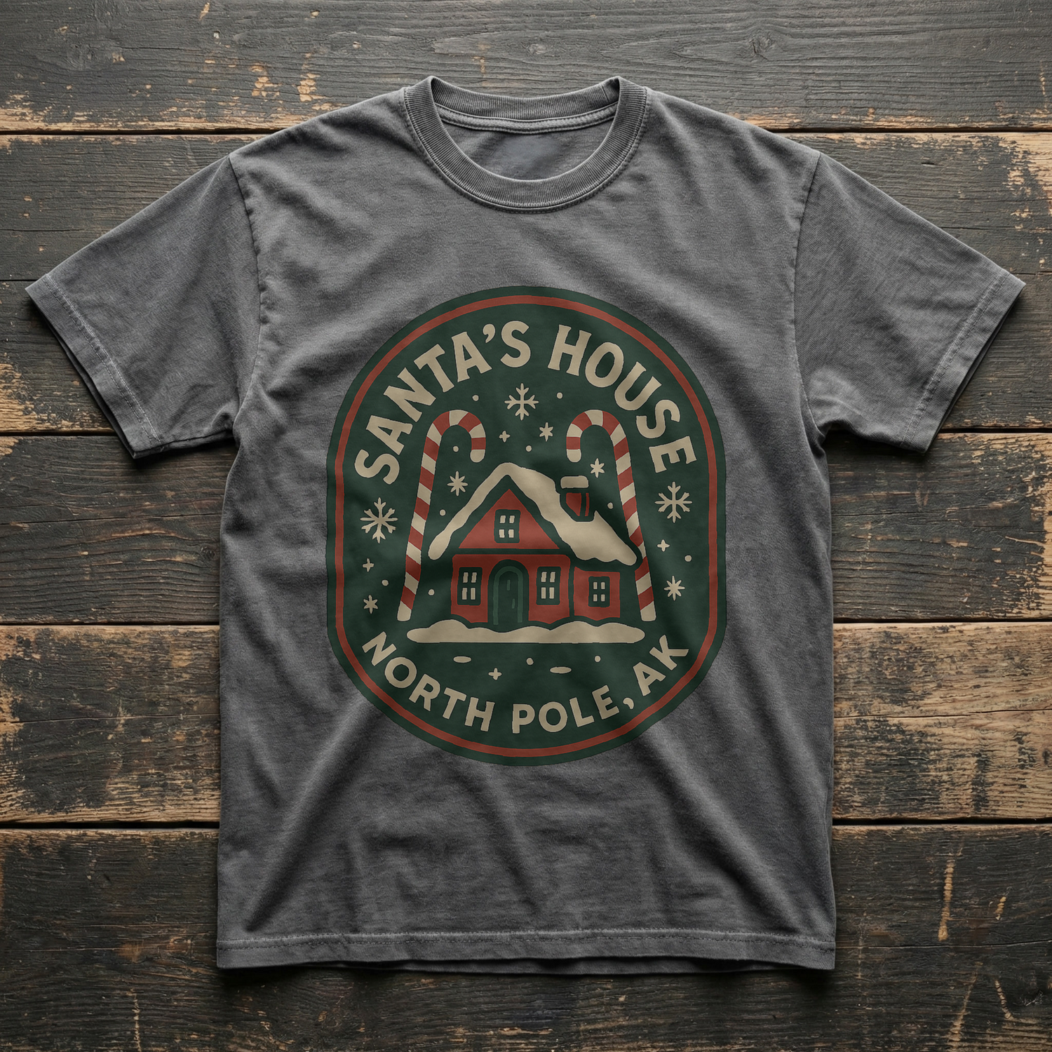 North Pole, AK – Roadmap Tees vintage tee, Pepper colorway