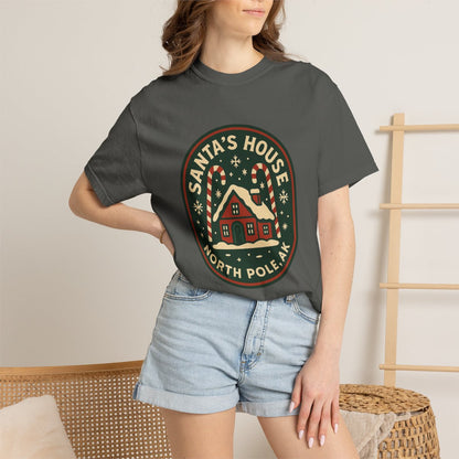 North Pole, AK – Vintage Badge Tee – Pepper person-5-context