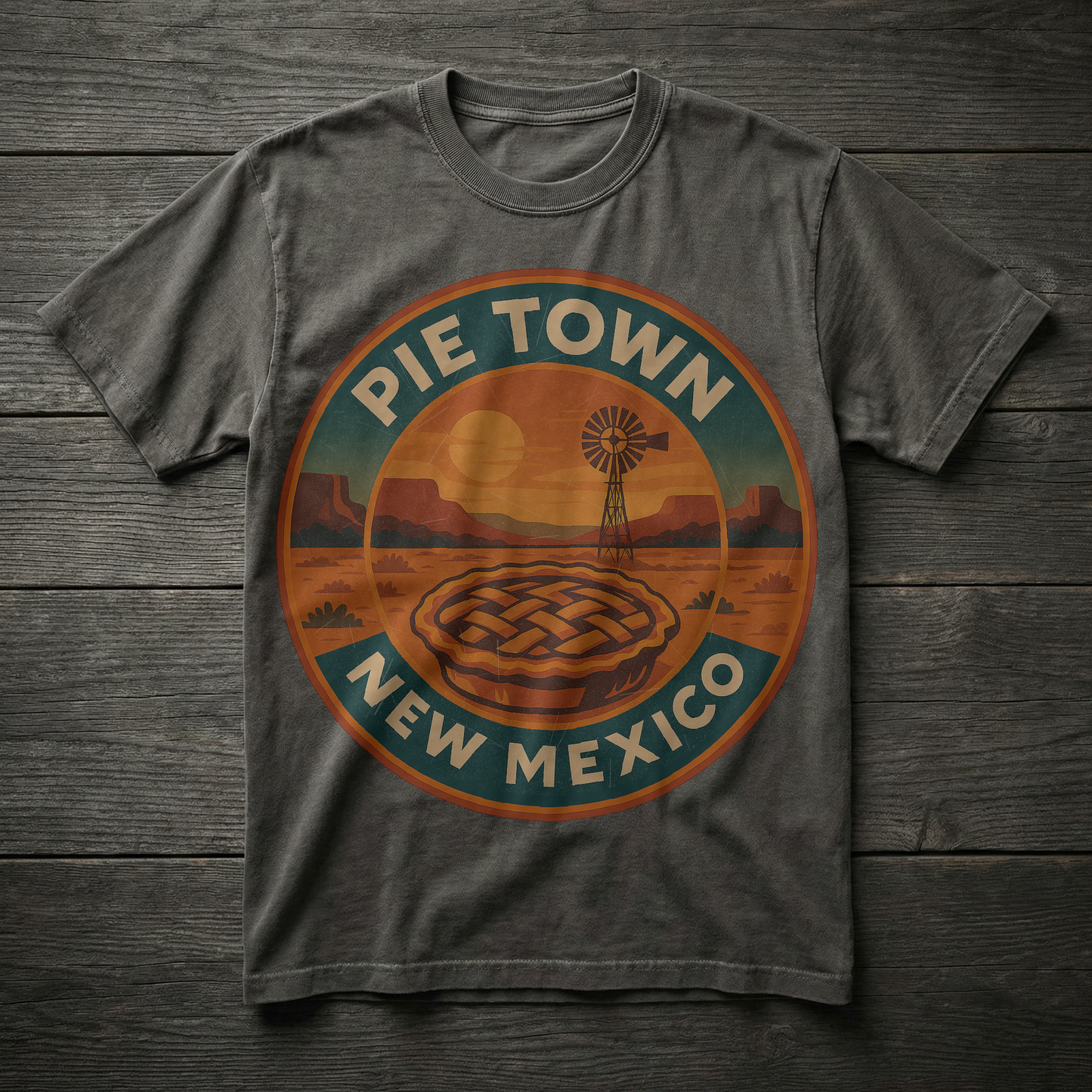 Pie Town, NM — Vintage Badge Tee T-shirt