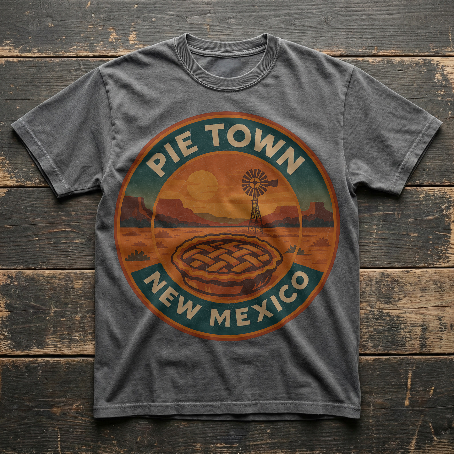 Pie Town, NM — Vintage Badge Tee T-shirt