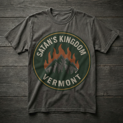 Satan’s Kingdom, Vermont Tee – Spooky Towns Collection