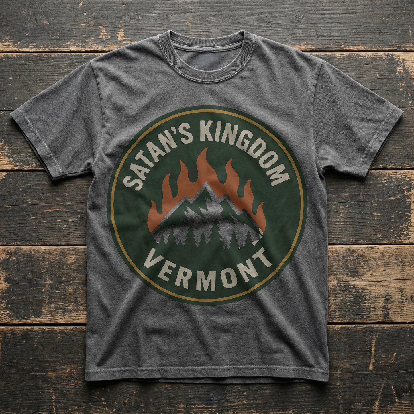 Satan’s Kingdom, Vermont Tee – Spooky Towns Collection