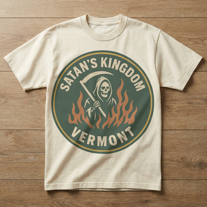 Satan's Kingdom, Vermont — Grim Reaper T-shirt