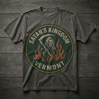 Satan's Kingdom, Vermont — Grim Reaper T-shirt