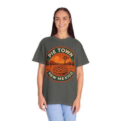 Pie Town, NM — Vintage Badge Tee T-shirt – Pepper person-2