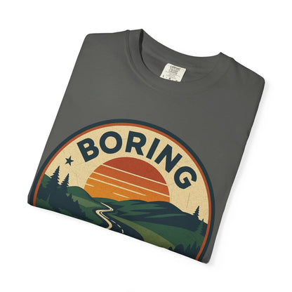 Boring, OR — Sun Variant T-shirt – Pepper folded