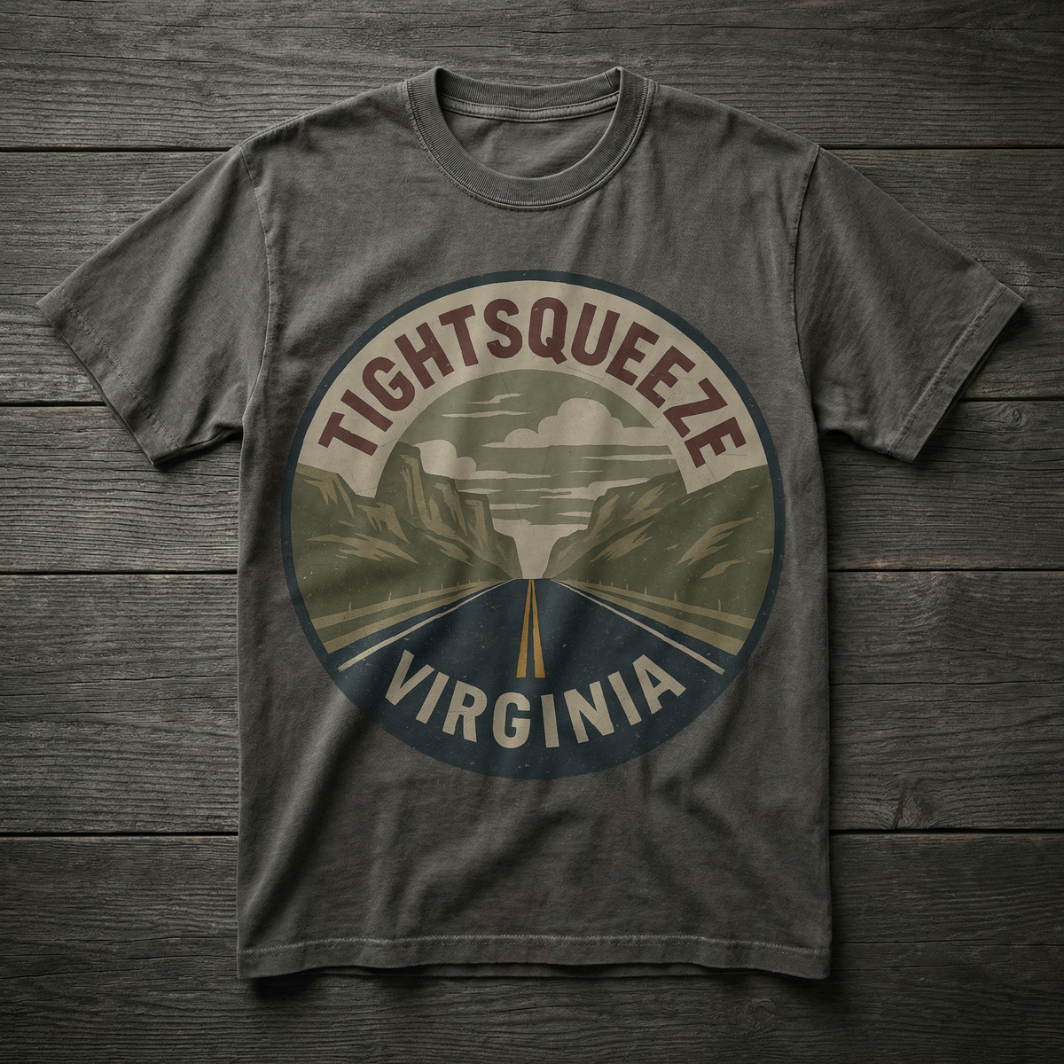 Tightsqueeze, Virginia — Mountain Road T-shirt