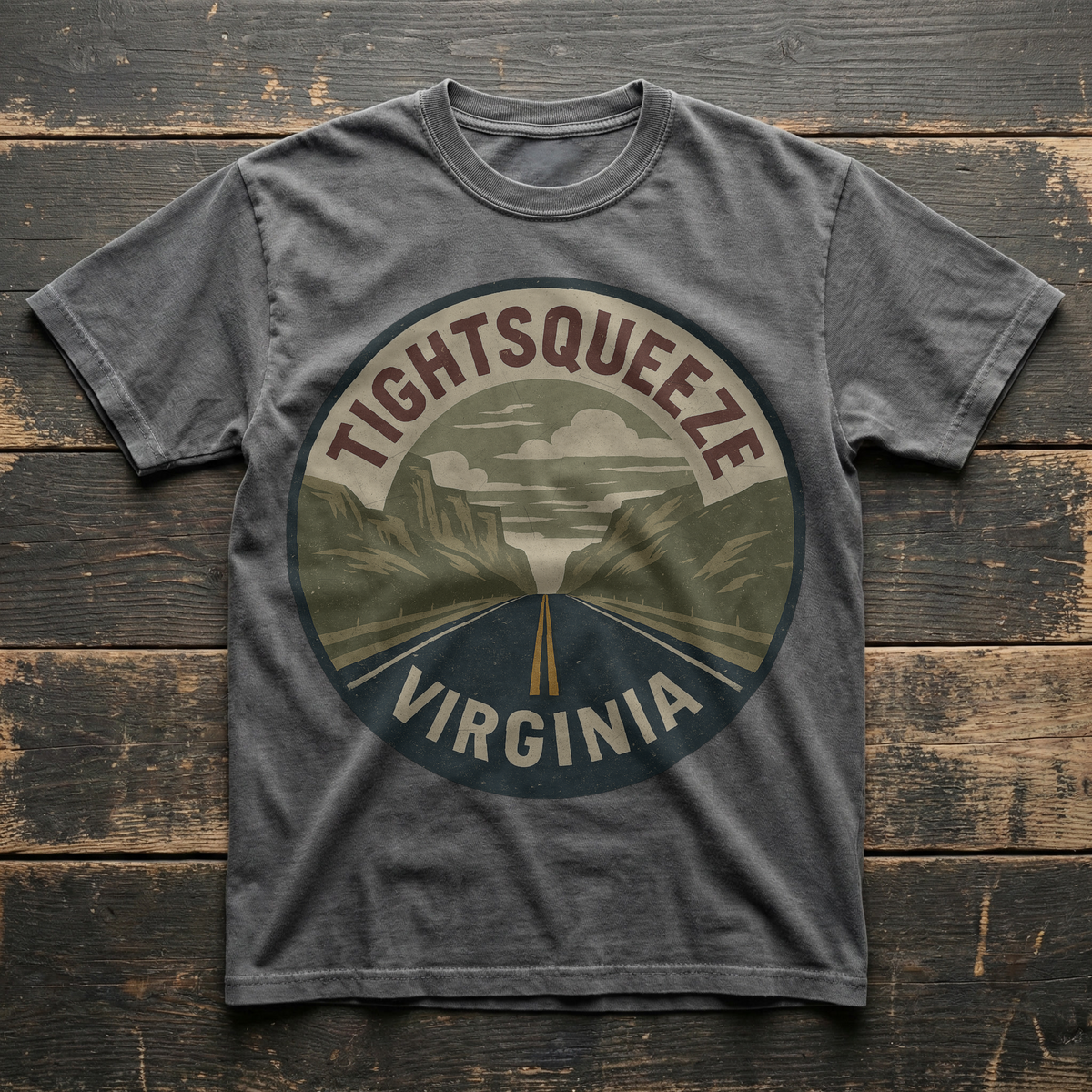 Tightsqueeze, Virginia — Mountain Road T-shirt