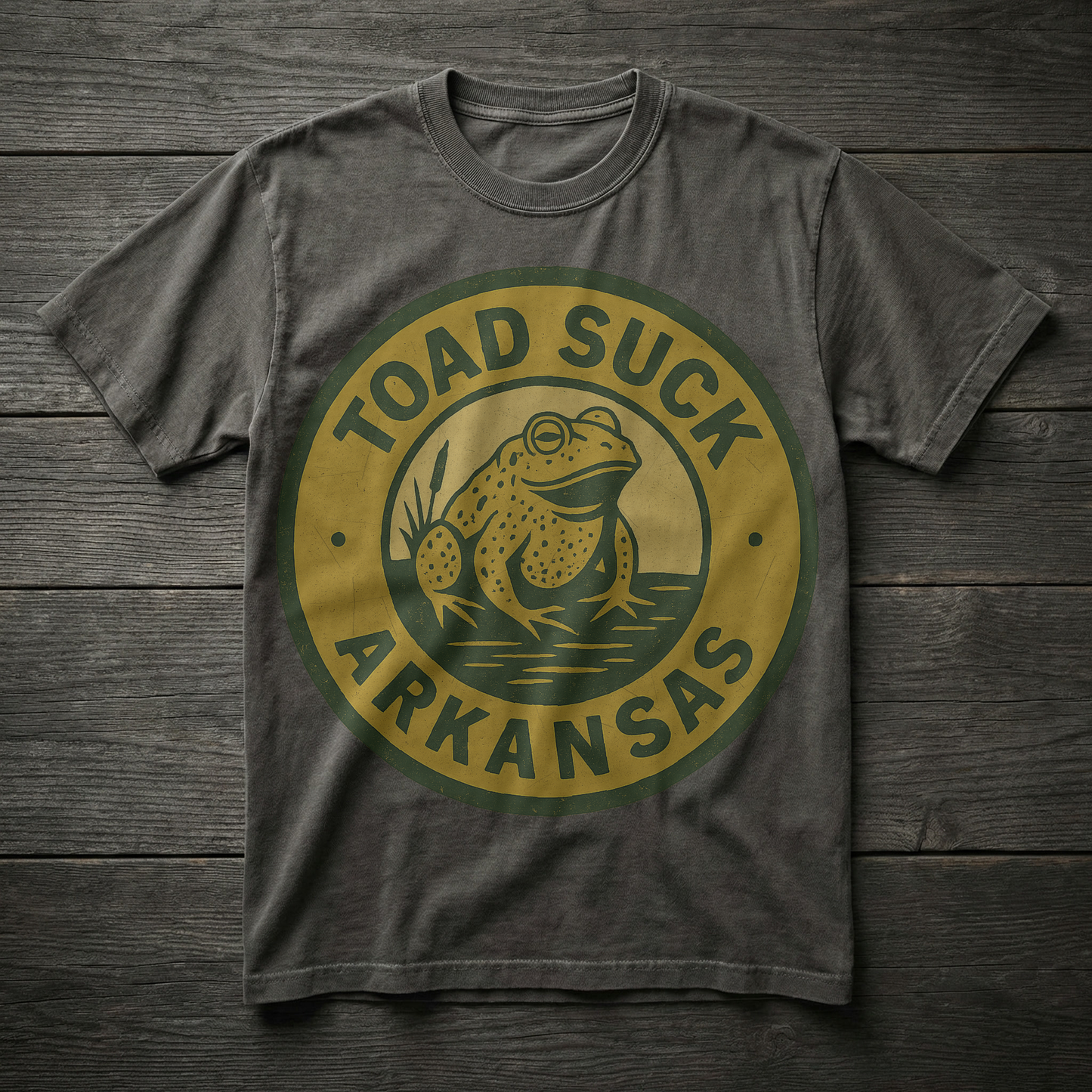 Toad Suck, Arkansas — Frog Sign T-shirt