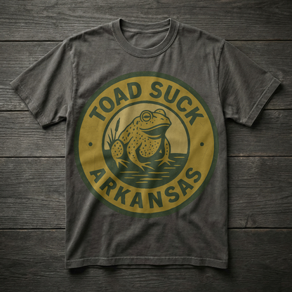 Toad Suck, Arkansas — Frog Sign T-shirt