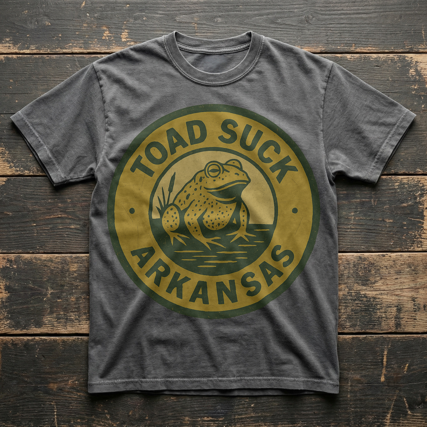 Toad Suck, Arkansas — Frog Sign T-shirt
