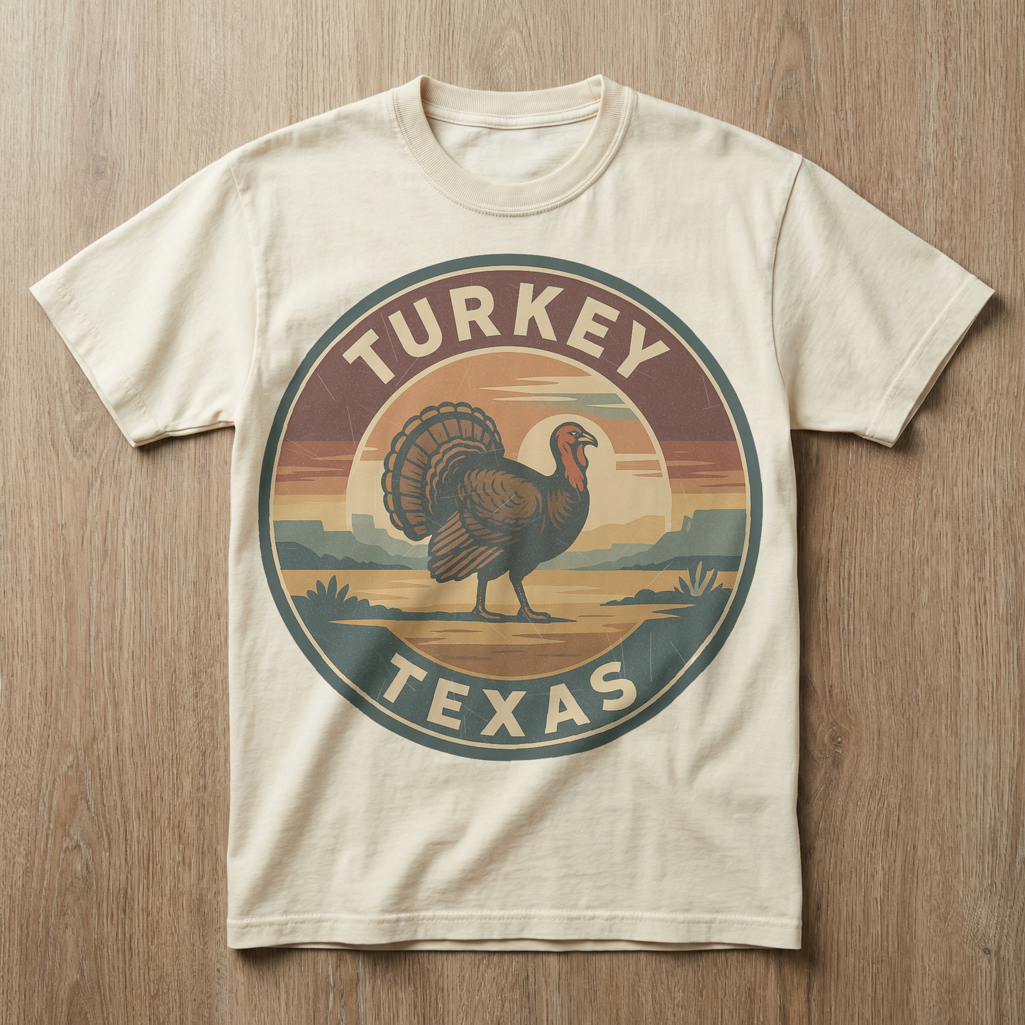 Turkey, TX — Vintage Badge Tee T-shirt