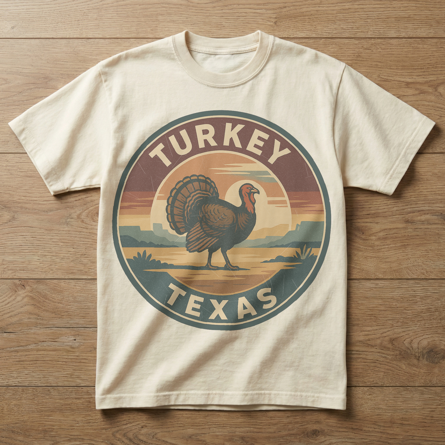 Turkey, TX — Vintage Badge Tee T-shirt