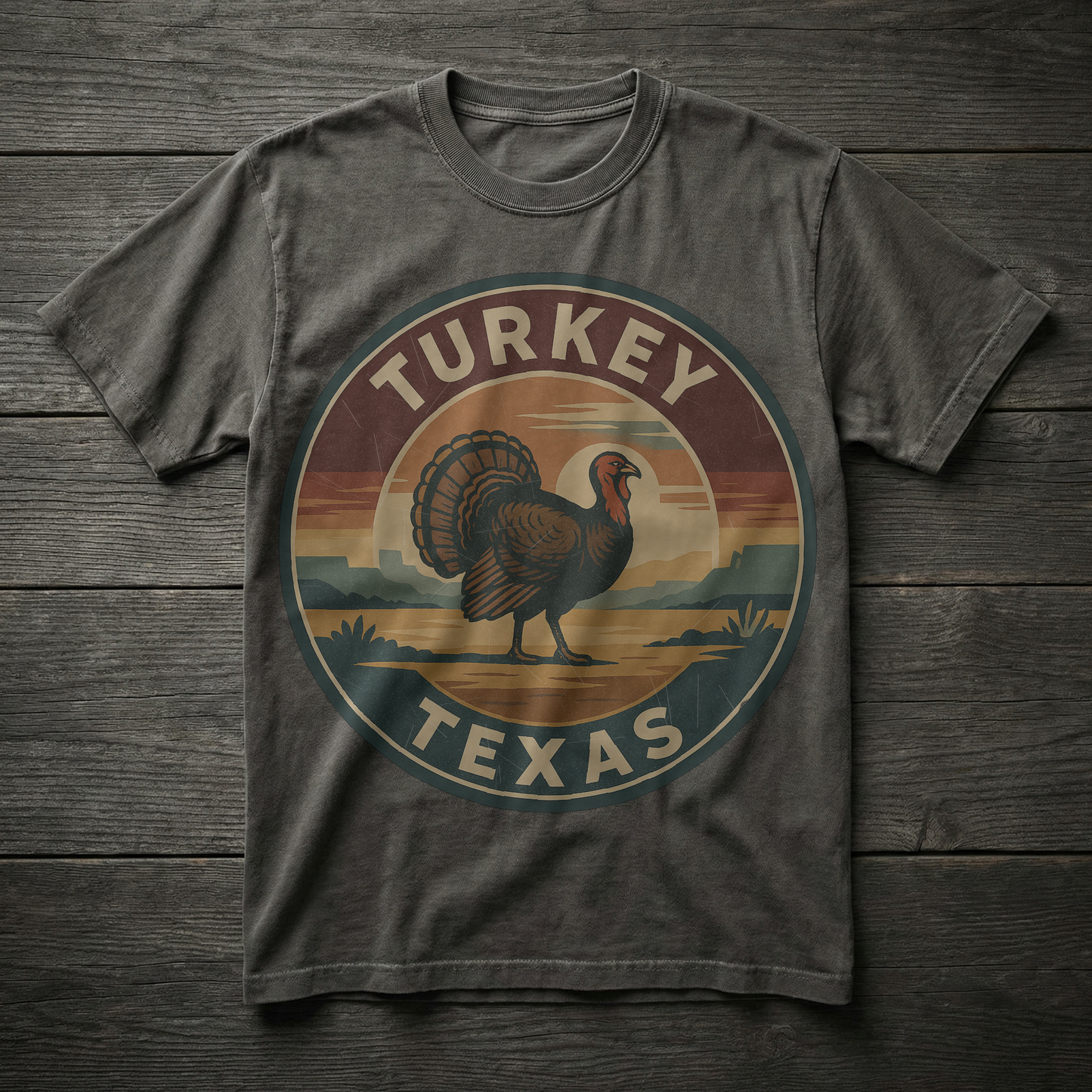 Turkey, TX — Vintage Badge Tee T-shirt