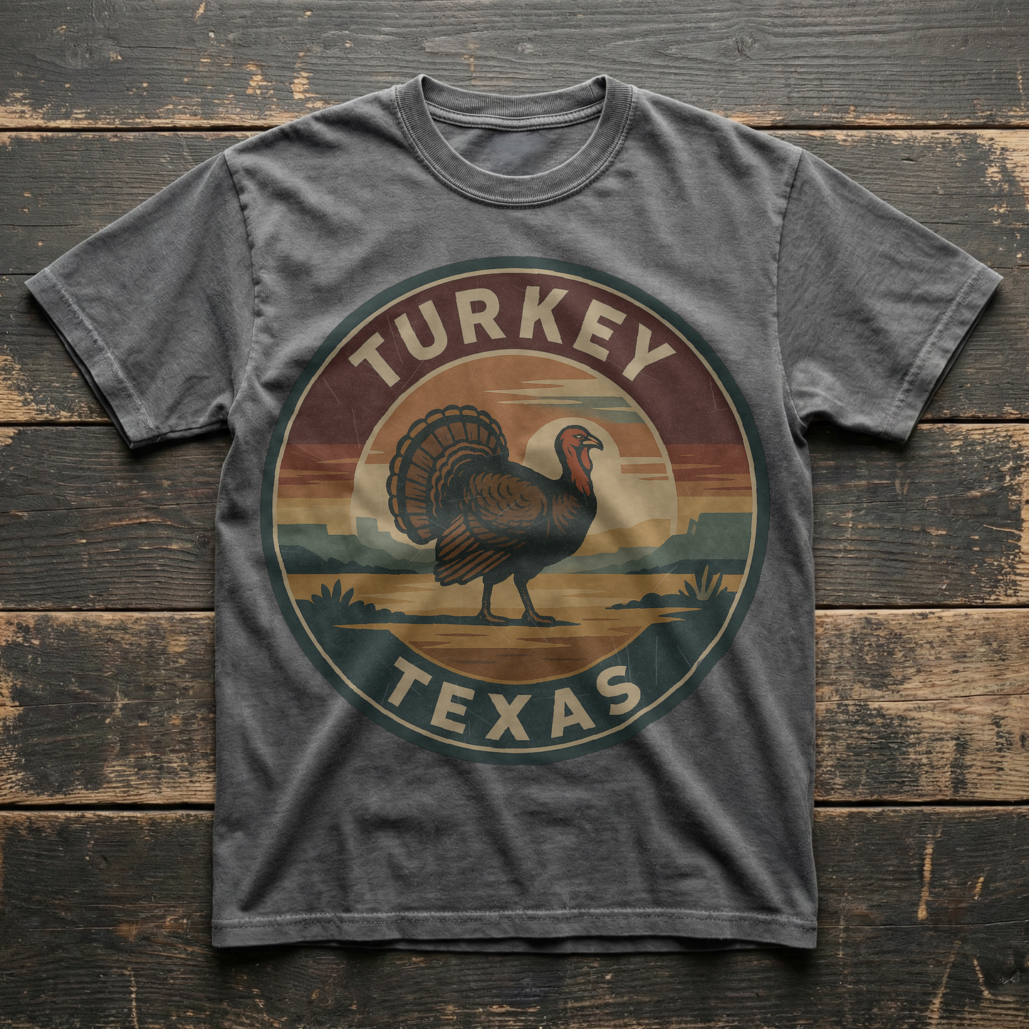 Turkey, TX — Vintage Badge Tee T-shirt